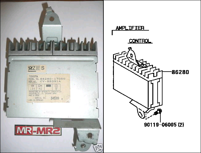 toyota-mr2-sw20-amplificateur-controler-origine-12v-4ohms-86280-17050