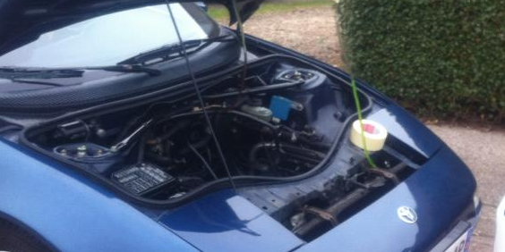 toyota mr2 sw20 changement liquide refroidissement